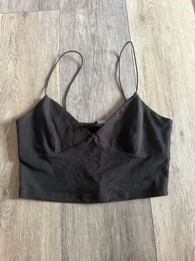 Black Strappy Bralette Top